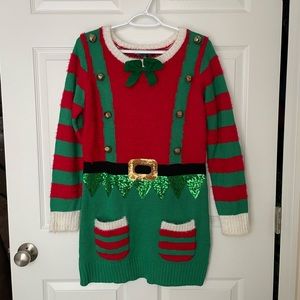 Fun and festive Christmas elf dress